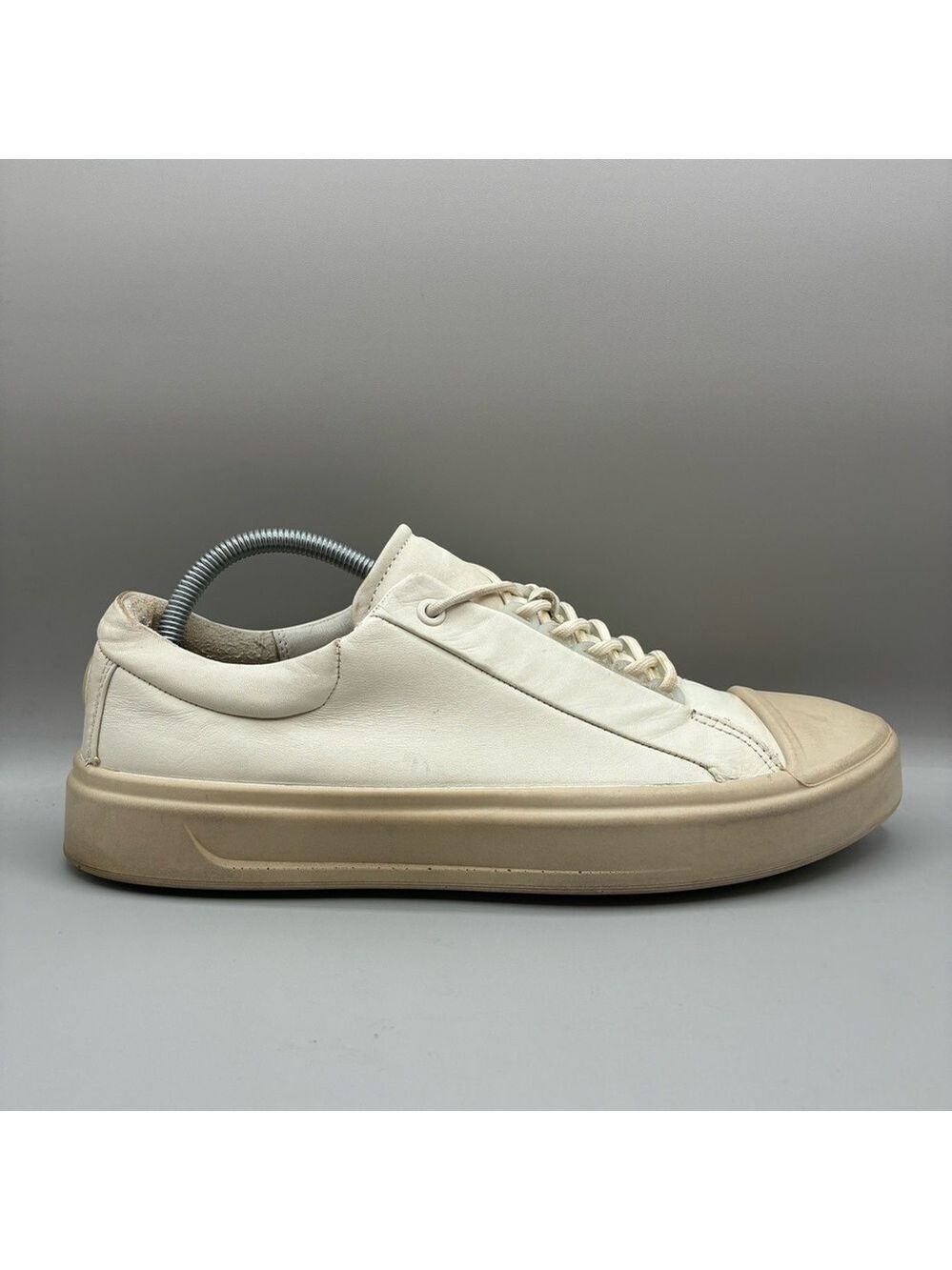 Ecco Flexure T-Cap Low Sneakers Men’s 9 Shadow White Leather Fluidform